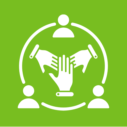 Circle hands logo